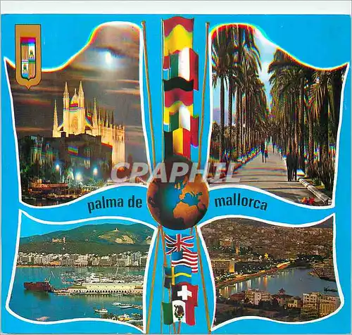 Moderne Karte Palma de Mallorca Divers Aspects