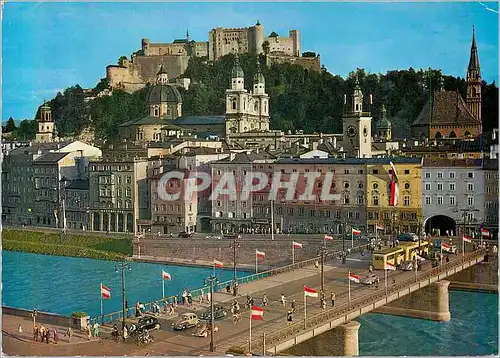 Cartes postales moderne Salzburg die Festspielstadt Staatsbrucke uber die Salzach