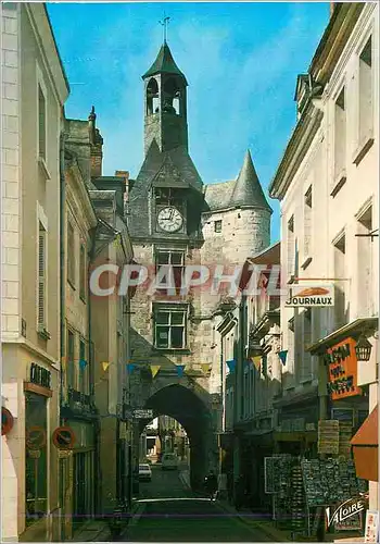 Moderne Karte Amboise (Indre et Loire) Les Merveilles du Val de Loire La Rue Nationale et la Tour de l'Horloge