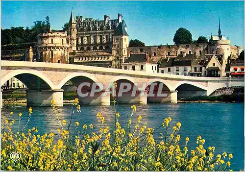 Cartes postales moderne Amboise (I et L) Chateau de la Loire Le Chateau Royal et le Pont sur la Loire