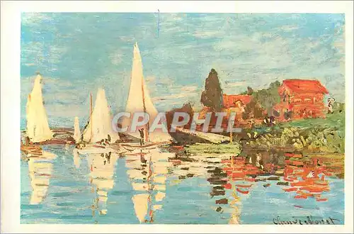 Cartes postales moderne Regate a Argenteuil (vers 1872) Claude Monet