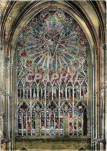 Cartes postales moderne Amiens La Cathedrale Rosace du Transept
