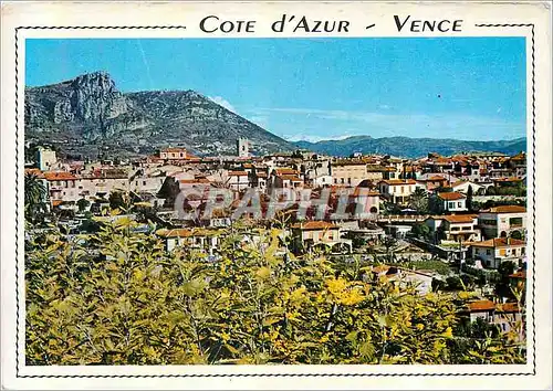 Moderne Karte Vence (A M) Cote d'Azur Vue panoramique au Fond les Baous