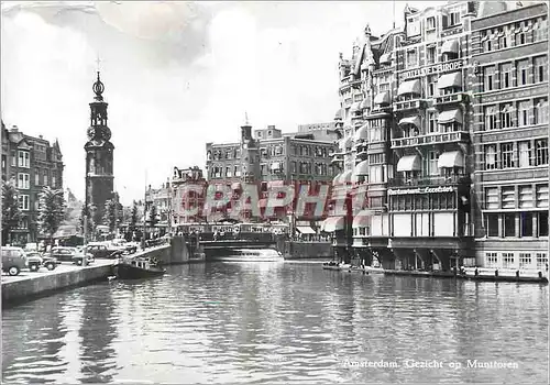 Moderne Karte Amsterdam Gezicht on Munttoren