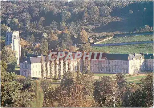 Moderne Karte Abbaye Notre Dame du Bec Hellouin Vue Generale de l'Abbaye