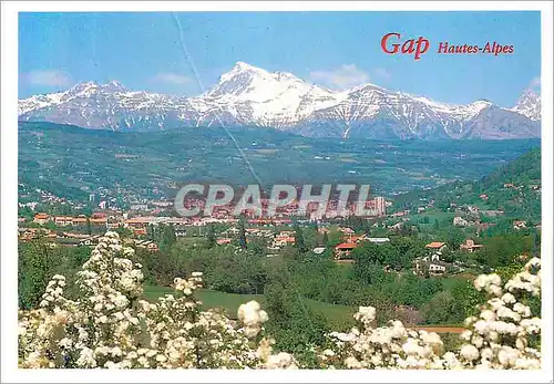 Cartes postales moderne Gap Hautes Alpes Gap au Printemps Pic de Chaillol (alt 3163 m)