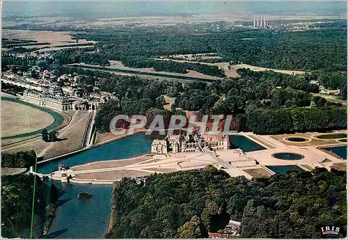 Moderne Karte Chantilly (Oise) Vue Aerienne