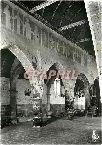 Cartes postales moderne Plouha (C du N) Chapelle de Kermaria an Isquit L'Interieur Cote Gauche Fresque La Danse Macabre