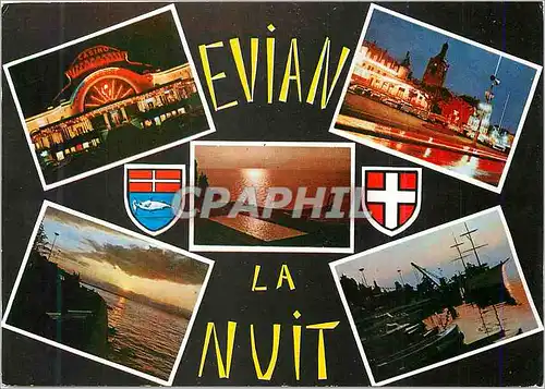Cartes postales moderne Evian les Bains (Haute Savoie) Evian La Nuit
