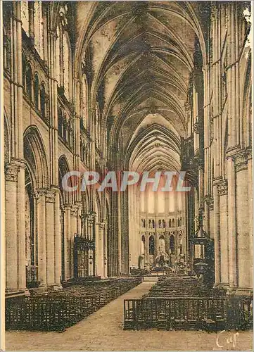 Moderne Karte Chartres La Cathedrale La Nef et le Choeur