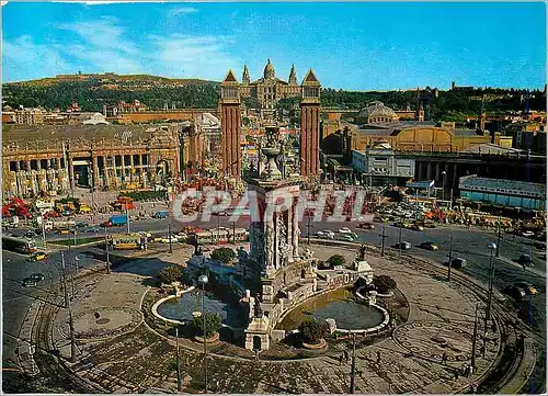 Cartes postales moderne Barcelona Plaza Espana Palacio Nacional