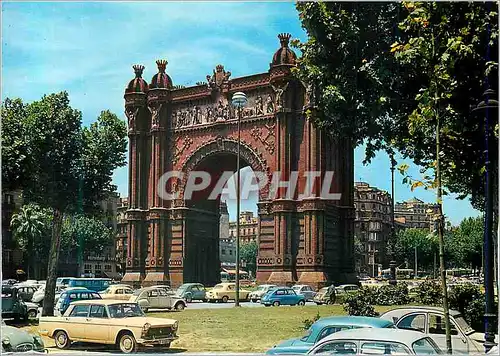 Moderne Karte Barcelona Arco del Triunfo