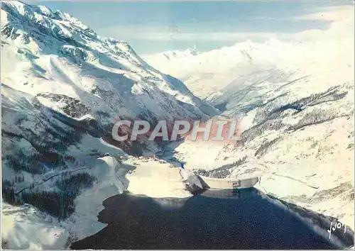 Moderne Karte Tignes (Savoie) Les Alpes Couleurs et Lumiere de France