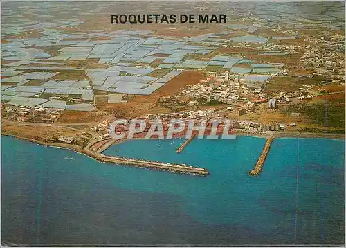 Cartes postales Puerto de Roquestas de Mar (Almeria) Vista Aerea