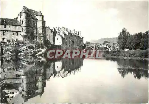 Cartes postales Espalion (Aveyron) Le Vieux Palais et le Pont Rouge (XIIIe S)