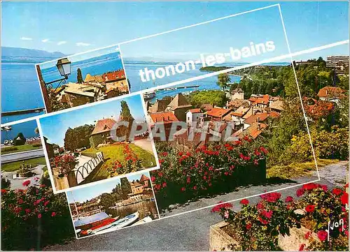 Cartes postales Thonon les Bains (Haute Savoie) Couleurs et Lumiere de France Le Vieux Village de Rives et au Fo