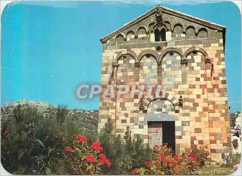 Cartes postales moderne Balagne Panorama de la Corse La Chapelle Romane de la Trinite a Aregno et le Village de Sant Ant