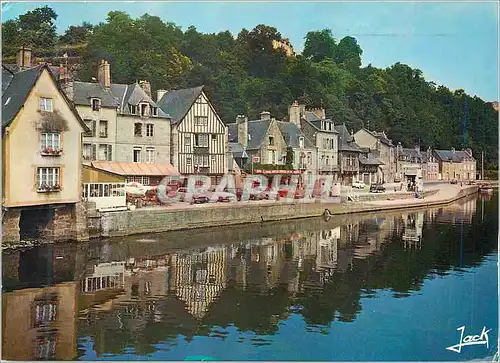 Cartes postales moderne Dinan Couleurs de Bretagne Vieilles Maisons du Port sur la Rance