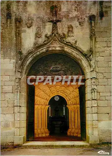 Cartes postales moderne Celles sur Belle (Deux Sevres) Eglise Abbatiale Notre Dame de Celles (Deux Sevres) Portail d'Ent