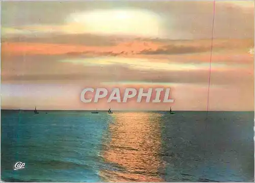 Cartes postales moderne Coucher de Soleil sur la Mer