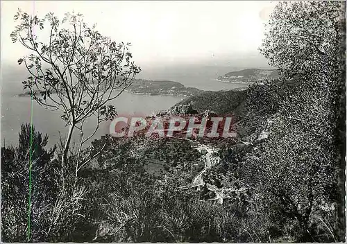 Cartes postales moderne Eze Village (A M) vue Generale Le Cap Ferrat et le Mont Boron