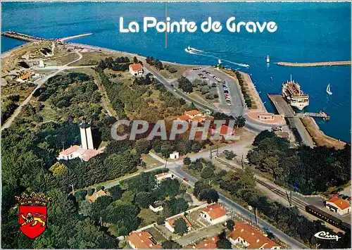 Cartes postales moderne La Pointe de Grave (Gironde) Vue Aerienne de la Pointe du Phare et du Port