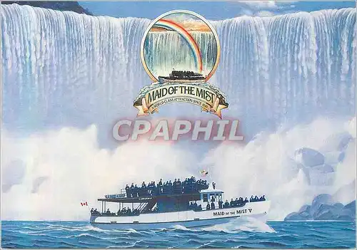 Cartes postales moderne Maid of the Must Boat Tour La Maniere la Plus Passionante de Voir Niagara Falls est a Bord le Ba