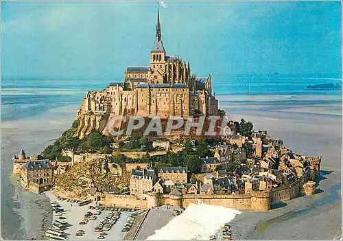 Cartes postales moderne Le Mont Saint Michel (Manche) Vue Aerienne