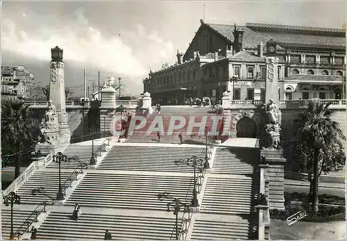 Cartes postales moderne Marseille Escalier Monumental de la Gare St Charles