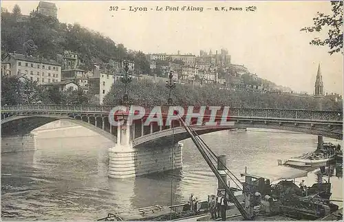 Cartes postales Lyon Le Pont d'Ainay (animee)