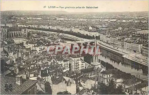 Cartes postales Lyon Vue Generale prise de Saint Juet