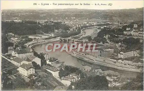 Ansichtskarte AK Lyon Vue Panoramique sur La Saone