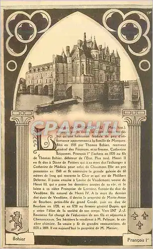 Cartes postales Chateau de Chenonceau (Mon Hist)