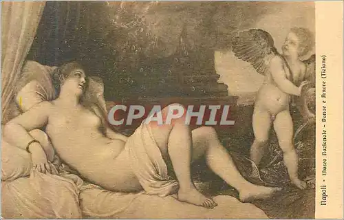 Ansichtskarte AK Napoli Museo Nazional Dange e Amore (Tiziano)