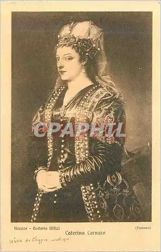 Cartes postales Firenze Galleria Uffizi Tiziano Caterina Cornaro