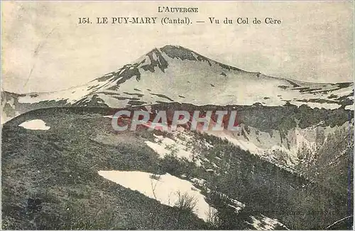 Cartes postales Le Puy Mary (Cantal) L'Auvergne Vu du Col de Cere
