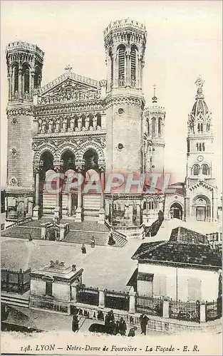 Ansichtskarte AK Lyon Notre Dame de Fourviere La Facade