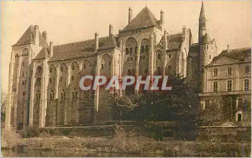 Cartes postales L'Abbaye de Solesmes Les Batiments de 1896 Vus de L'Ile Saint Clement
