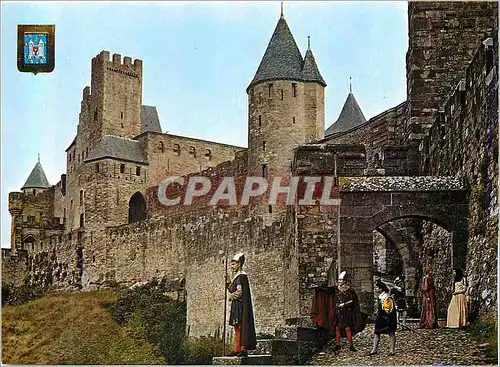 Cartes postales moderne Carcassonne Arts et Couleurs de l'Aude Cite Medievale (Ve XIIIe s) La Porte d'Aude