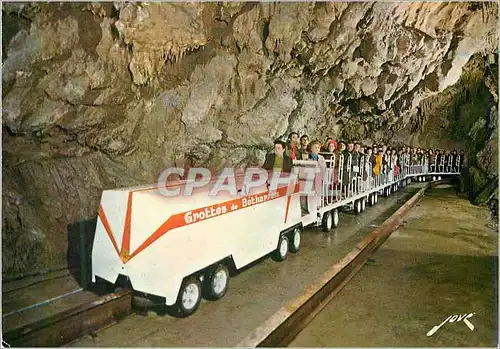 Moderne Karte Les Grottes de Betharram Le Train Collection D'Art Pyreneen