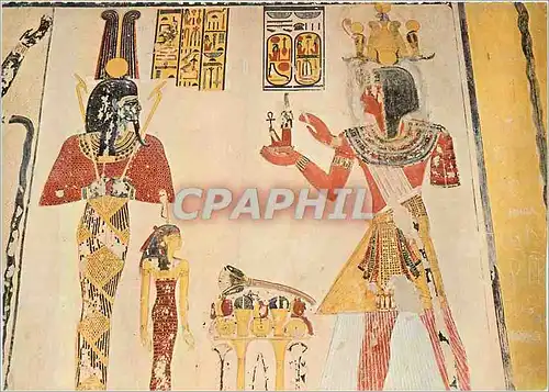 Cartes postales moderne Thebes Vallee des Rois Peintures dans le Tombeau de Ramses IX