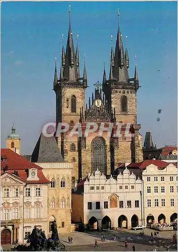 Cartes postales moderne Phaha Place de la Vieille Ville avec l'Eglise Notre Dame de Tyn