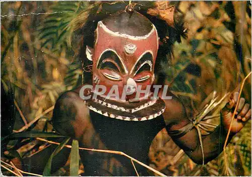 Moderne Karte Masque Africain Bapende