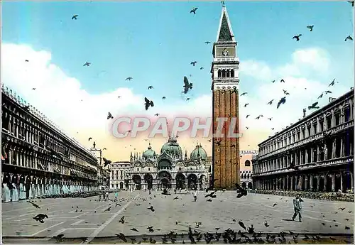 Cartes postales moderne Venezia La Place St Marc