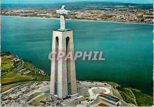 Moderne Karte Almada Monument a Christ Roi