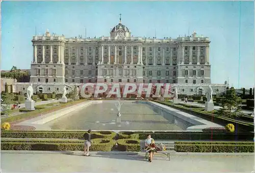 Moderne Karte Madrid Palais Royal Facade sur Le Nord