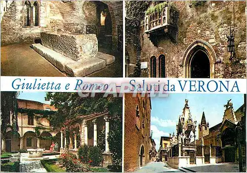 Cartes postales moderne Giulietta e Romeo Salutida Verona