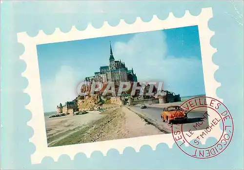 Cartes postales moderne Mont Saint Michel L'Arrivee Automobile