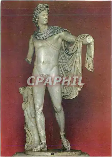 Moderne Karte Vaticano COrtile Ottagono Arte Greco Romana Apollon du Belvedere