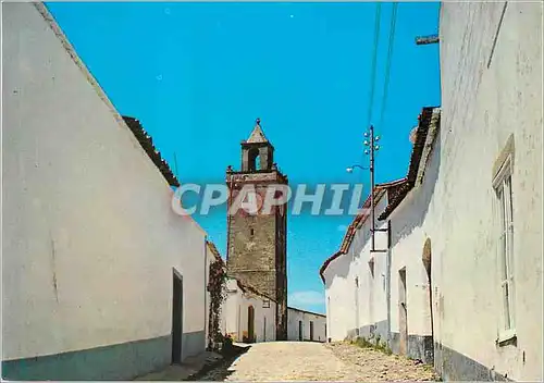 Moderne Karte Vidigueira Portugal Torre do Relogio